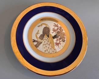 24k gold Japanese Chokin art plates
