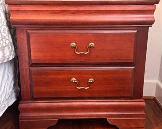 Vaughan-Bassett cherry finish nightstand