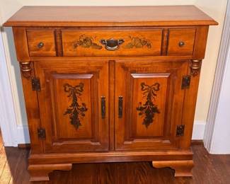 Tell City maple cabinet