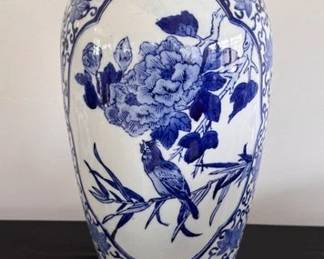 Blue and white vase