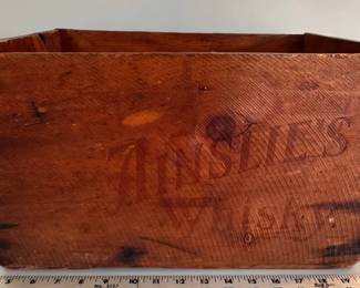 Ainslie's Whisky bottle crate
