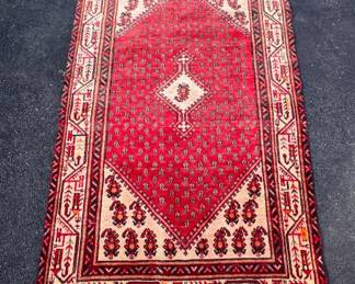 Vintage hand knotted Persian rug