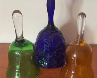 Colored glass bells