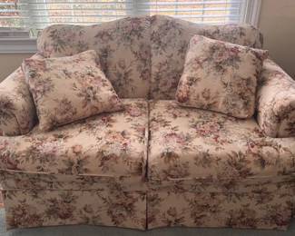 Vintage floral loveseat