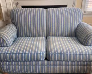 Broyhill striped loveseat