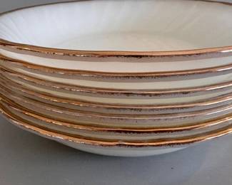 Fire-King milk glass plates