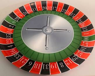 Glass roulette platter