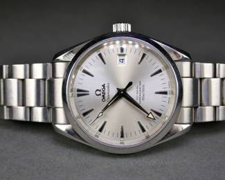 Omega Seamaster Aqua-Terra in Stainless With Extra Links.