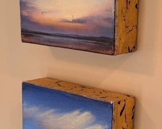 Hand Painted on Board 8 1/2" x 36"