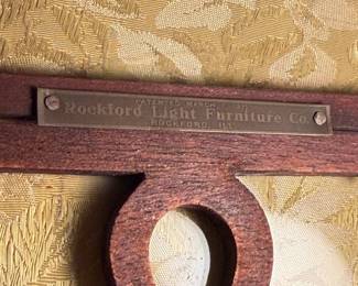 Detail of Original Brass Label