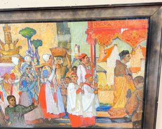 Measures 33" x 55" with frame