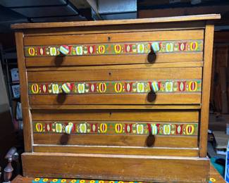 Really cool vintage hand painted dressers 