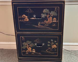 Chinese Decorated Filing Cabinet