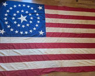Rare 39 Star flag 9 ft. x 6 ft