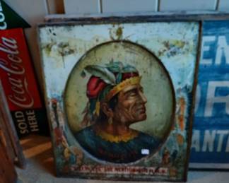 tin "Old Sleepy Eye" sign