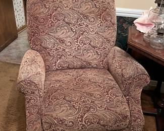Cozy upholstered occasional arm chair