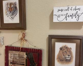 Charles Frase small prints - but... large Uno in the den!