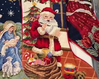 Crewel work stockings