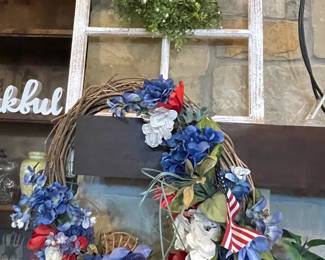 250th anniversary this year! Plan ahead for the 4th - start June 14th with flag day. Lots of red, white and blue available. Individual pieces, and items sold by the tote!