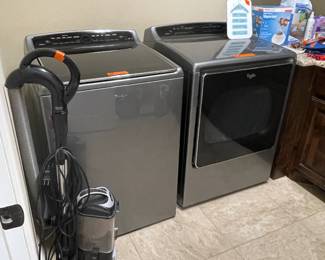 Maytag Cabrio washer and electric dryer. Shark vac is available too!