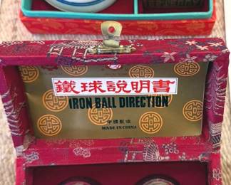 Chop stamp + Chinese medicine balls