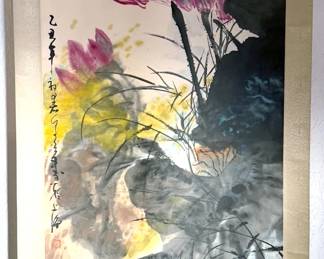 Asian scroll artwork