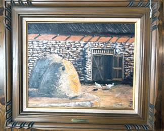 Pueblo scene painting