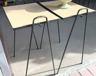 Mid-century hairpin tray tables