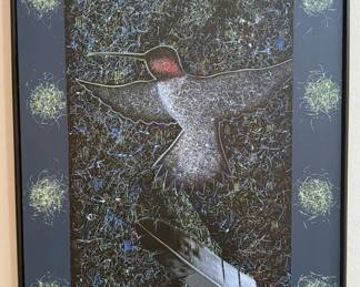 Hummingbird wall art