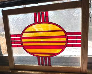 Zia sun stained glass