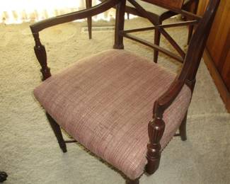 Georgian Mahogany Elbow Chair (Set of 8)