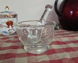 Glass Mortar & Pestle