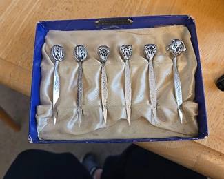 Sterling Silver Hors d'oeuvre Picks. 2 Sets Available