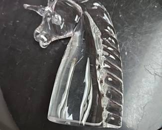Solid glass Unicorn Figurine