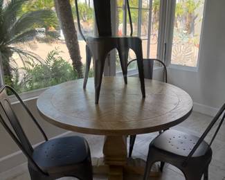 Restoration Hardware Chairs - metal so dope