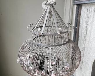 Antique Metal Bird Cage