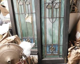 Stained Glass Windows, 4 ea.