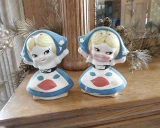 Antique "Dairy Queen" Salt & Pepper