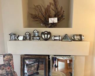 Set of 8 Vintage Mirrors from Italy