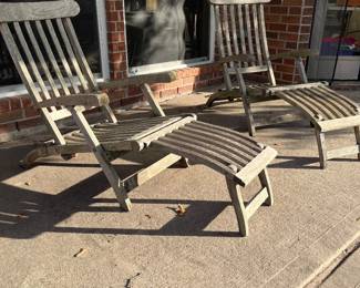 100% Teak Wood Lounge Chairs - Made in Indonesia