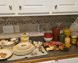 Pier One Canister Set and Dishes