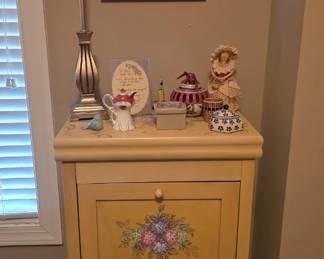 Hand Painted Cabinet with Drawers