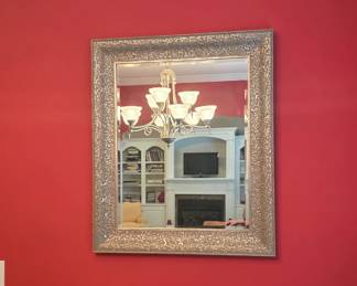 Silver Pewter Colored Mirror