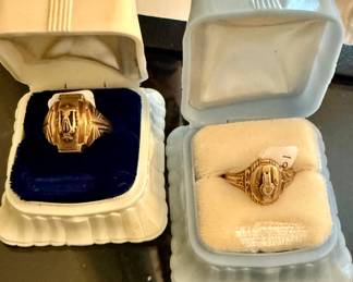 10K Class rings from the 1940's