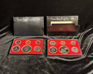 1976 1977 US Mint Proof Sets