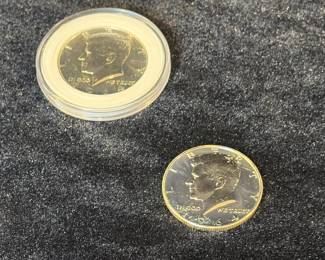2 1964 Kennedy half dollars proof
