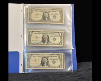 12 1957 $1 Silver Certificates