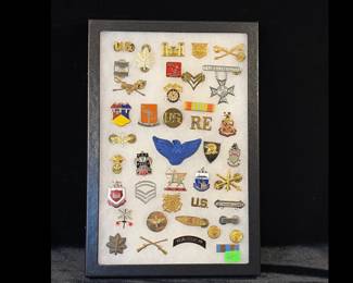 40 Vintage Collectable Military Pins