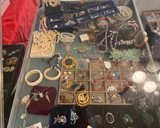 sterling Mexican mask jewelry, vintage costume, Native American sterling