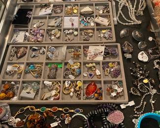 Amber, pocketwatches, scarab jewelry, vintage costume, misc